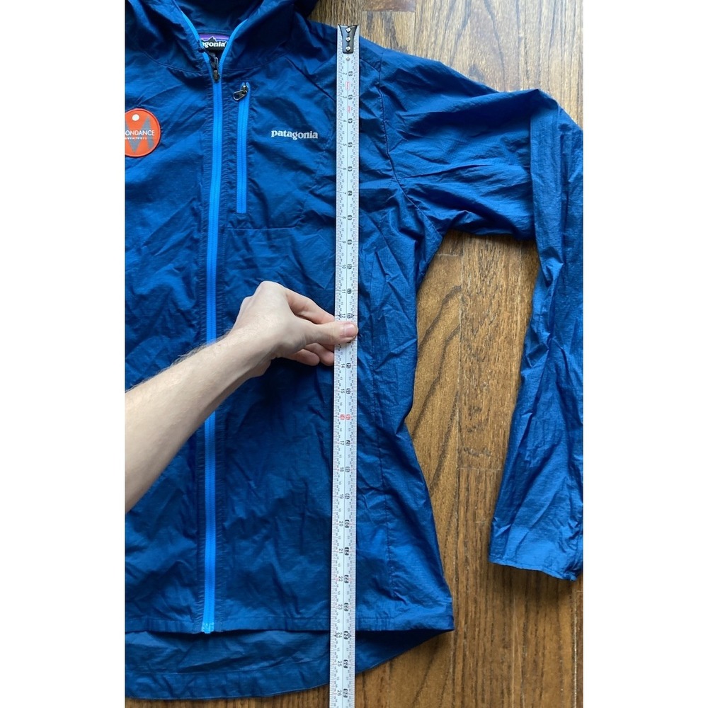 Patagonia Houdini Rain Jacket Womens Medium Windbreaker Blue Ultralight Hiking - Picture 6 of 11